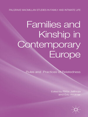 cover image of Families and Kinship in Contemporary Europe